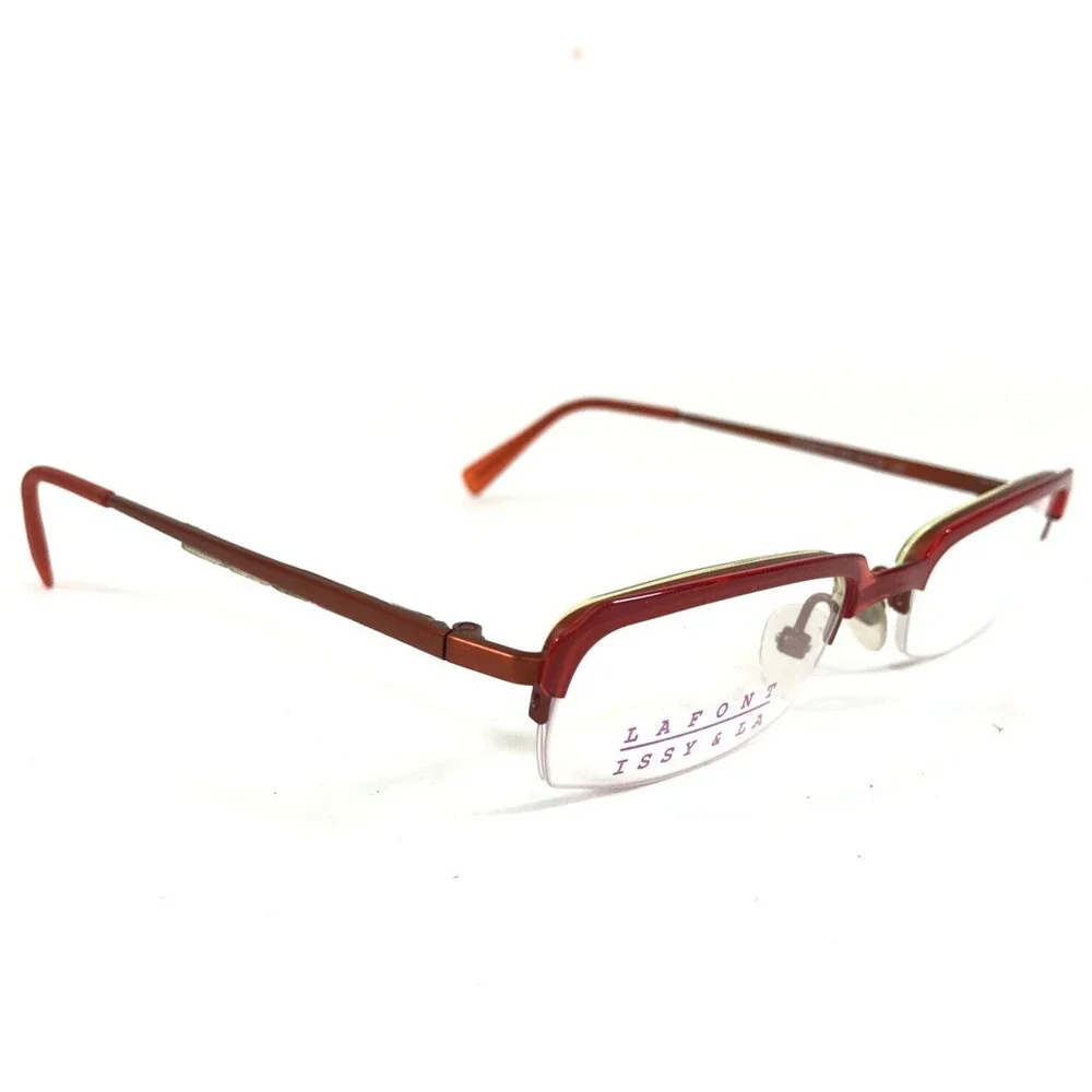Lafont Issy & LA Petite Eyeglasses Frames KERMESSE 945 Burnt Red 48-18-130